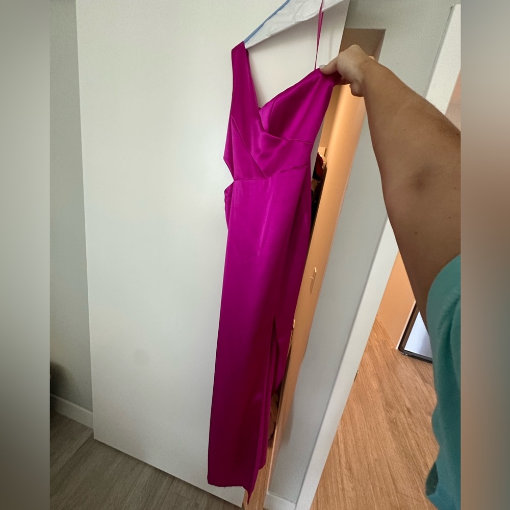 Hot pink cocktail dress